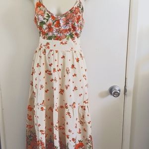 floral midi summer dress